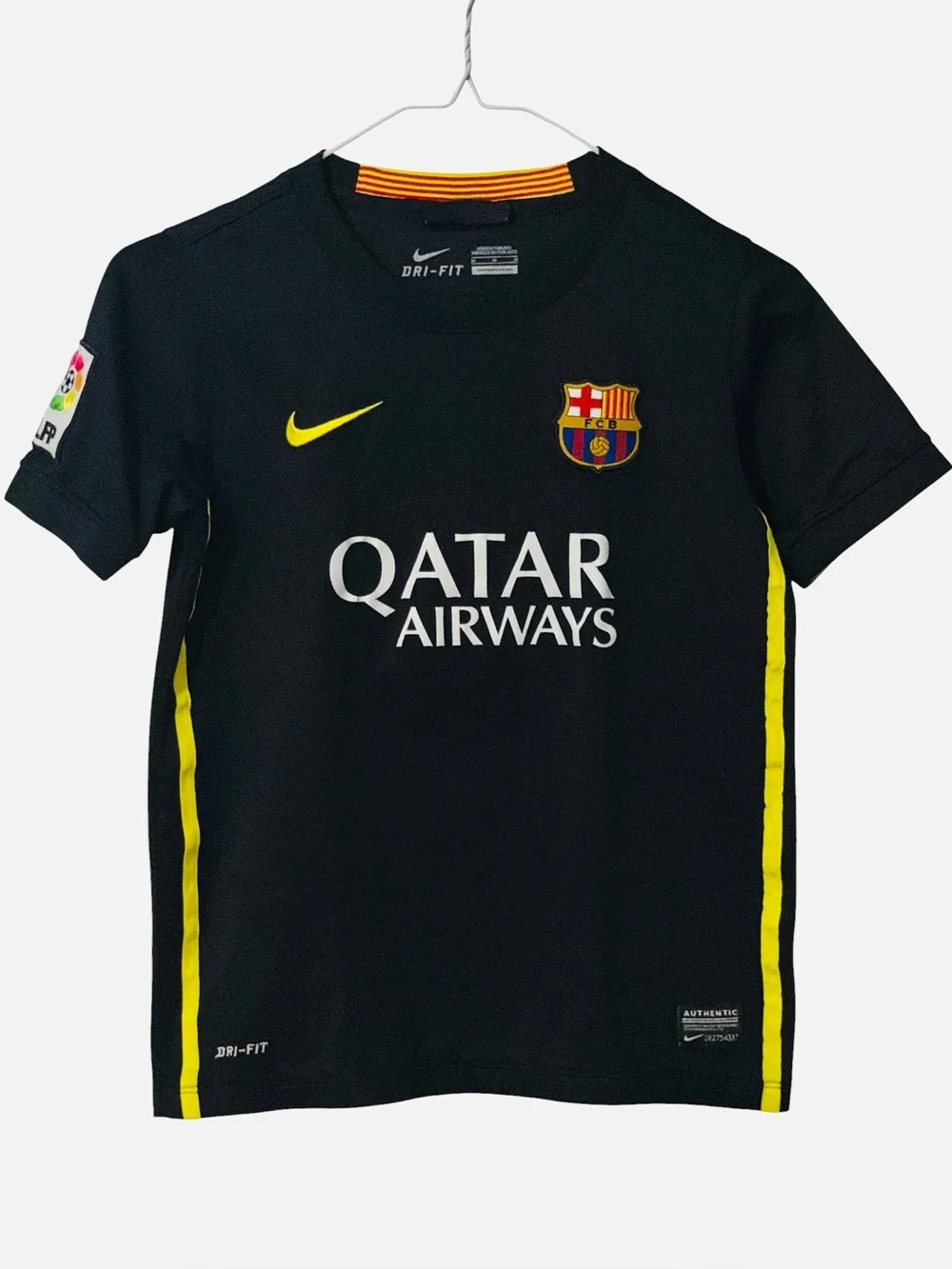 Nike FC Barcelona  2013-14 Third Jersey Stadium Version Black Youth Size M